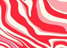 Abstract Red Wavy Digital Background