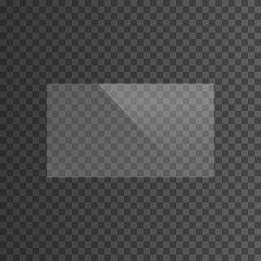 Wall Mural - the texture of glass, mirrors, windows. rectangular glass plate. light effect for a picture or a mir