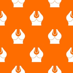 Poster - Big bra pattern vector orange for any web design best