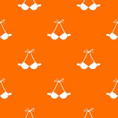 Poster - Beach bra pattern vector orange for any web design best