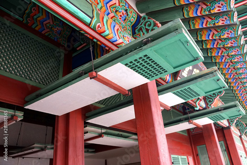 The Interior Of An Ancient Korean Palace Building