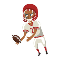 Poster - american football sport game cartoon