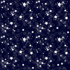Wall Mural - Space Galaxy constellation seamless pattern print could be used for textile, zodiac star yoga mat, phone case