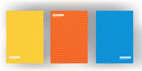 Wall Mural - modern Minimal covers design. Colorful halftone gradients.background template design for web. Cool gradients. Future geometric patterns. Eps10