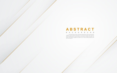 modern abstract light silver background vector. elegant concept design with golden line.