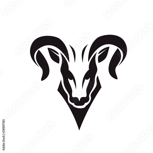 Head Goat Drawing Art Logo Design Inspiration Buy This Stock
