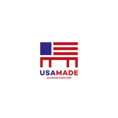 Wall Mural - USA made furniture logo