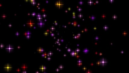 Wall Mural - colored shiny stars fast flight from center overlay animation background new quality natural space effect dynamic colorful bright 4k stock video footage