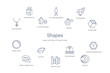© zaurrahimov - shapes concept 14 outline icons
