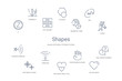 © zaurrahimov - shapes concept 14 outline icons