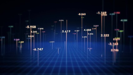 Wall Mural - hi-tech data analysing background