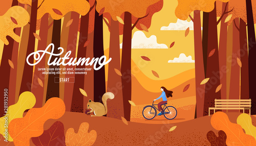 Happy Autumn Thanksgiving Banner Design Template Vector