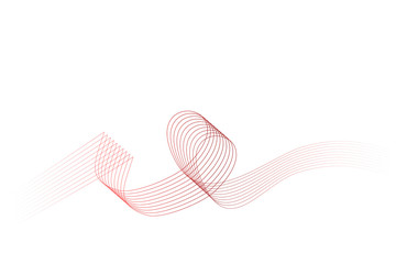 Simple Vector, Frame or borderline Abstract Gradual Wave Red and White to Transparent 8 Wave Line for Element Design of Certificate, Banner, Backdrop, Cover, indonesia independence day celebration etc