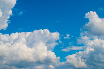 blue sky with white clouds