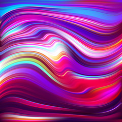 Wall Mural - Modern colorful flow poster. Wave Liquid shape in blue color background. Art design for your design project. Vector illustration EPS10