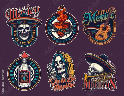 Dia De Los Muertos vintage prints