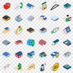Poster - House icons set. Isometric style of 36 house vector icons for web for any design