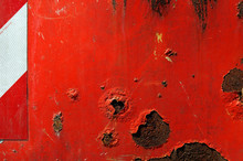 Minimal Photograph Of A Red Container Wall