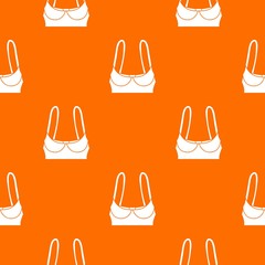 Poster - Sports bra pattern vector orange for any web design best