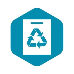 Poster - Recycling icon. Simple illustration of recycling vector icon for web