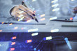 © peshkova - Multi exposure of woman's writing hand on background with data technology hologram. Concept of innovation.