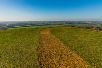 Canvas Print - Burton Dassett Hills Country park. Warwickshire, English Midlands, England, UK