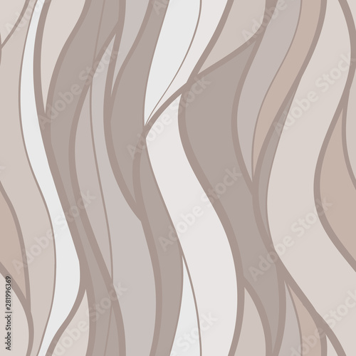 Tapety Beżowe abstract-lines-waves-pattern-seamless-curve-intertwine-line-shape-hand-drawn-hair-or-sea-ornate-wallpaper-background-for-wrapping-paper-or-fabric-textile-repeatable-no-sew-vector-illustration