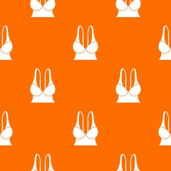 Poster - Big sports bra pattern vector orange for any web design best