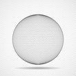 © vladystock - Abstract sphere icon of squares, pixelated halftone logo