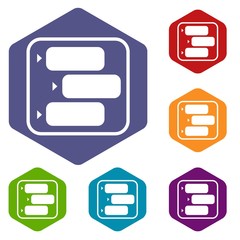 Poster - Advice chat icon in simple style isolated on white background. Service symbol