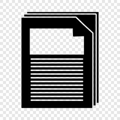 Poster - Paper icon. Simple illustration of paper vector icon for web