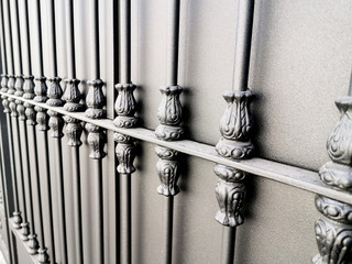 iron fence over metal gate