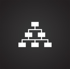 Poster - Infographics related icon on background for graphic and web design. Simple illustration. Internet concept symbol for website button or mobile app.