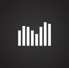 Poster - Infographics related icon on background for graphic and web design. Simple illustration. Internet concept symbol for website button or mobile app.