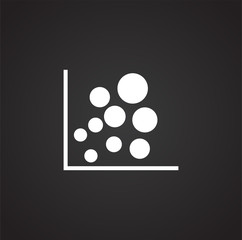 Poster - Infographics related icon on background for graphic and web design. Simple illustration. Internet concept symbol for website button or mobile app.
