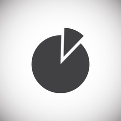 Poster - Infographics related icon on background for graphic and web design. Simple illustration. Internet concept symbol for website button or mobile app.