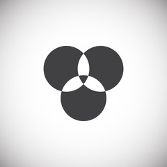 Poster - Infographics related icon on background for graphic and web design. Simple illustration. Internet concept symbol for website button or mobile app.