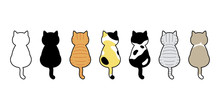 Cat Vector Kitten Calico Breed Icon Logo Symbol Cartoon Character Illustration Doodle Design