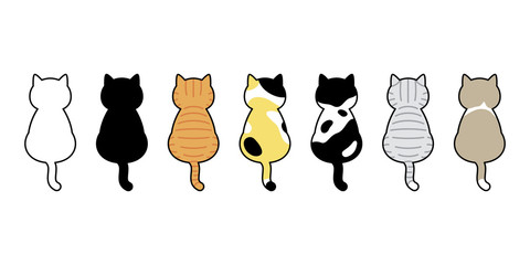 Wall Mural - cat vector kitten calico breed icon logo symbol cartoon character illustration doodle design