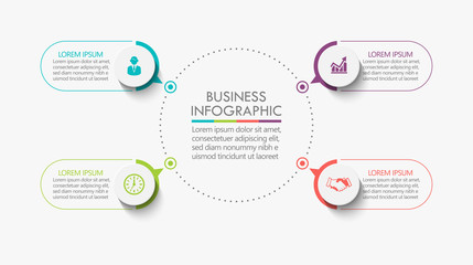 Business data visualization. timeline infographic icons designed for abstract background template milestone element modern diagram process technology digital marketing data presentation chart Vector