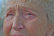 © alonaphoto - An old woman crying frantically. Tears in the eyes of an old wrinkled grandmother. Pain, disappointment, depression, loneliness, old age.