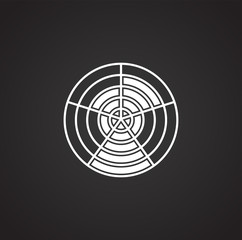 Poster - Infographics related icon on background for graphic and web design. Simple illustration. Internet concept symbol for website button or mobile app.