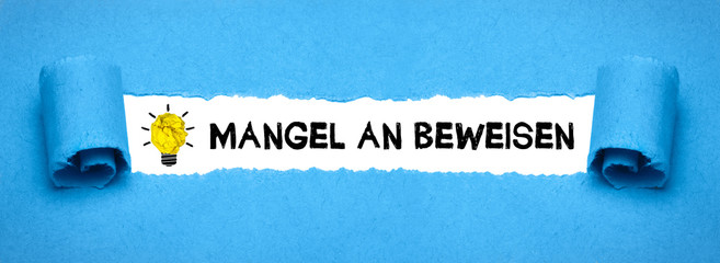 Poster - Mangel an Beweisen