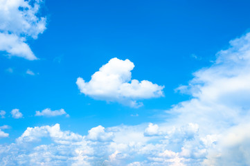 the sky is white clouds on the day the sky is bright and beautiful.