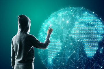 Poster -  AI and hacking concept