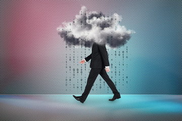 Aufkleber - Cloud computing concept