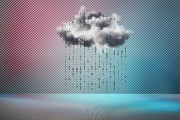 Aufkleber - Cloud computing concept