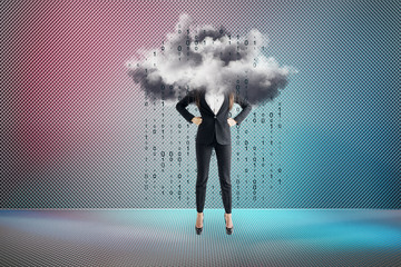 Aufkleber - Cloud computing concept