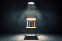 Illuminated Chair In Interior