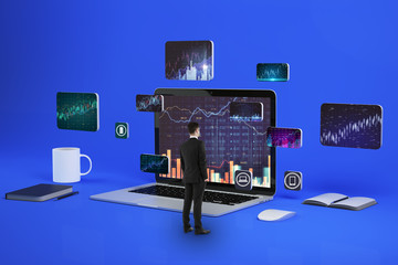 Aufkleber - Workplace and trade concept